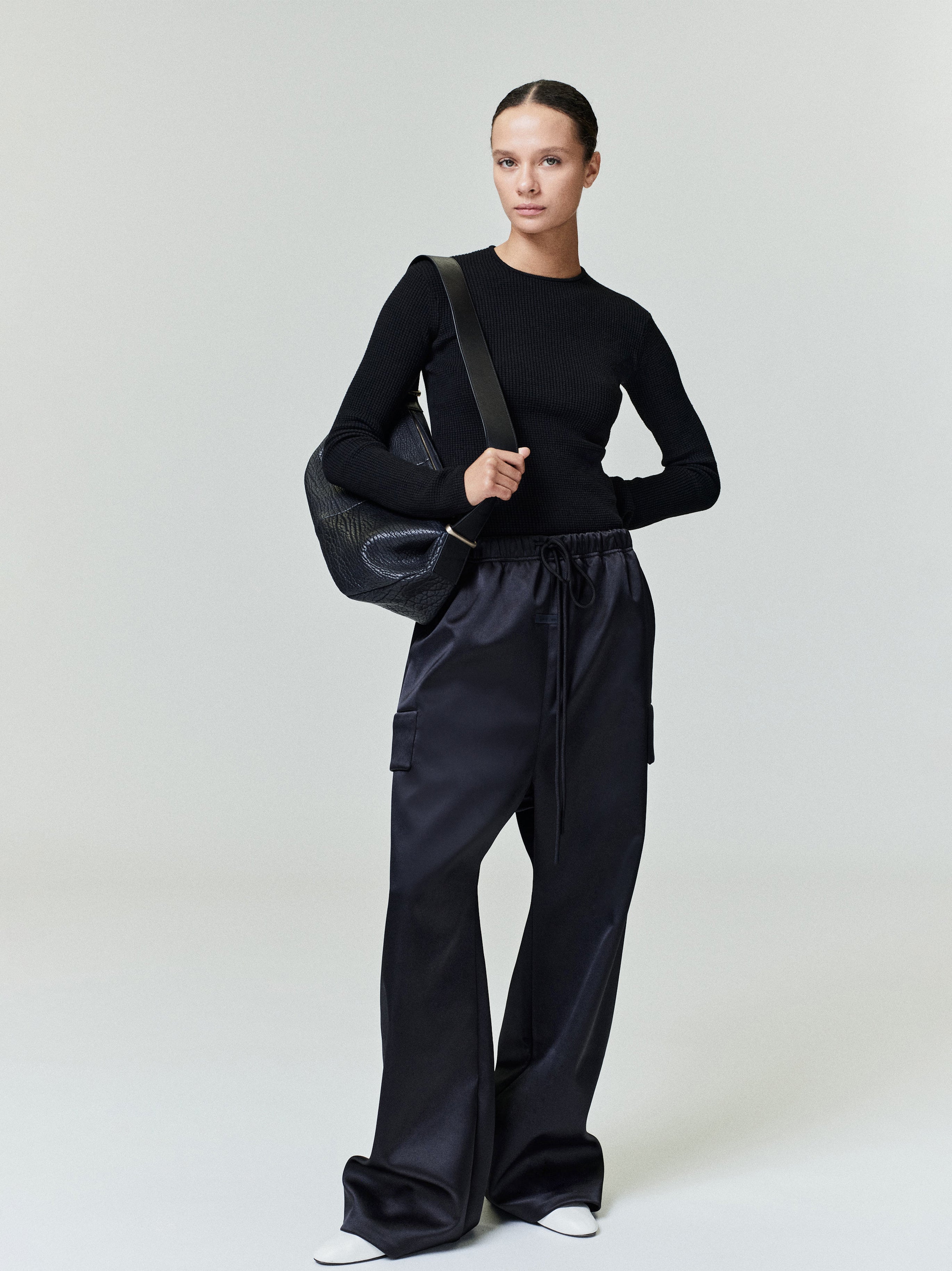 Bonded Satin Field Pant