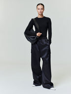 Bonded Satin Field Pant