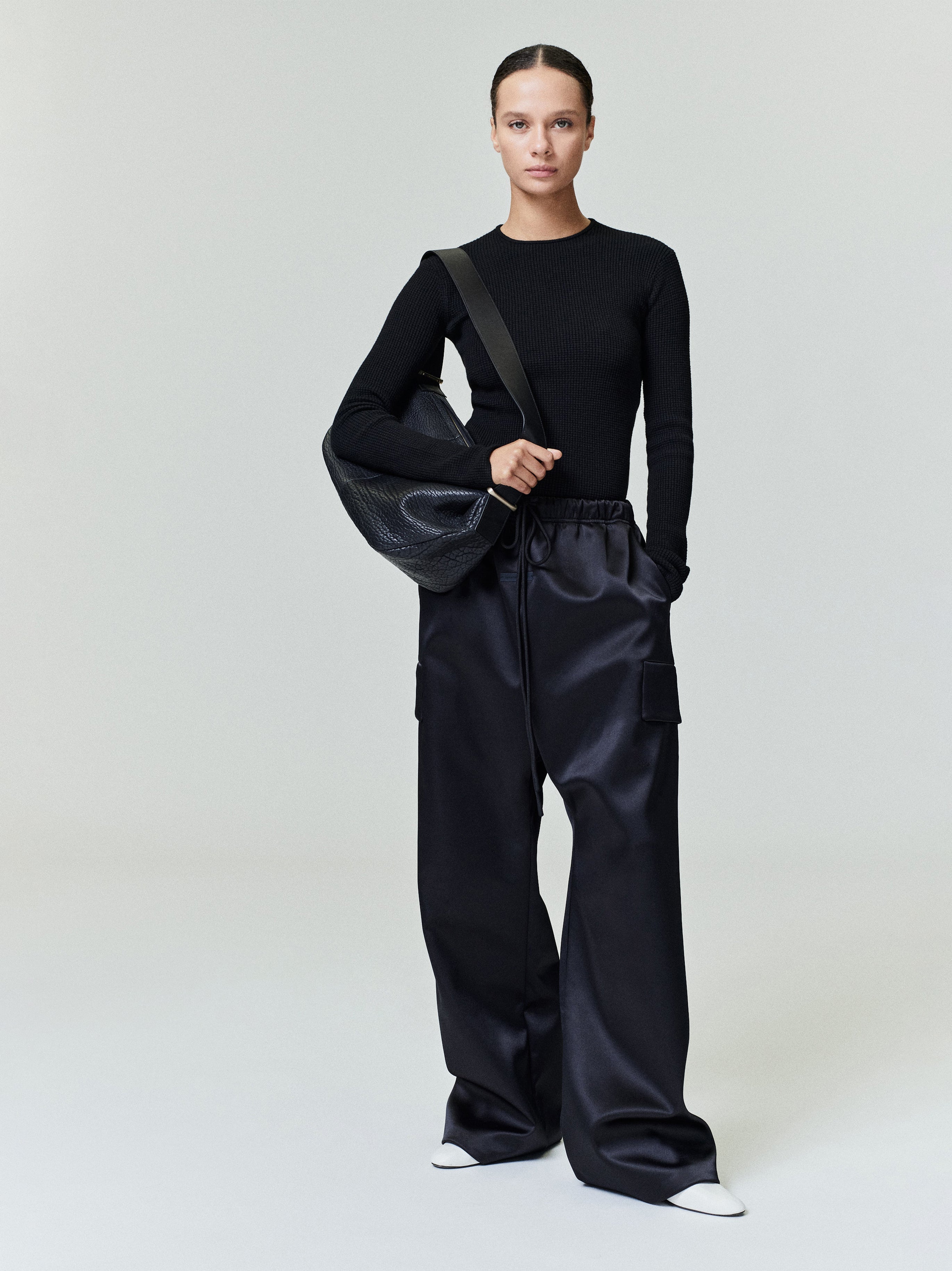 Bonded Satin Field Pant