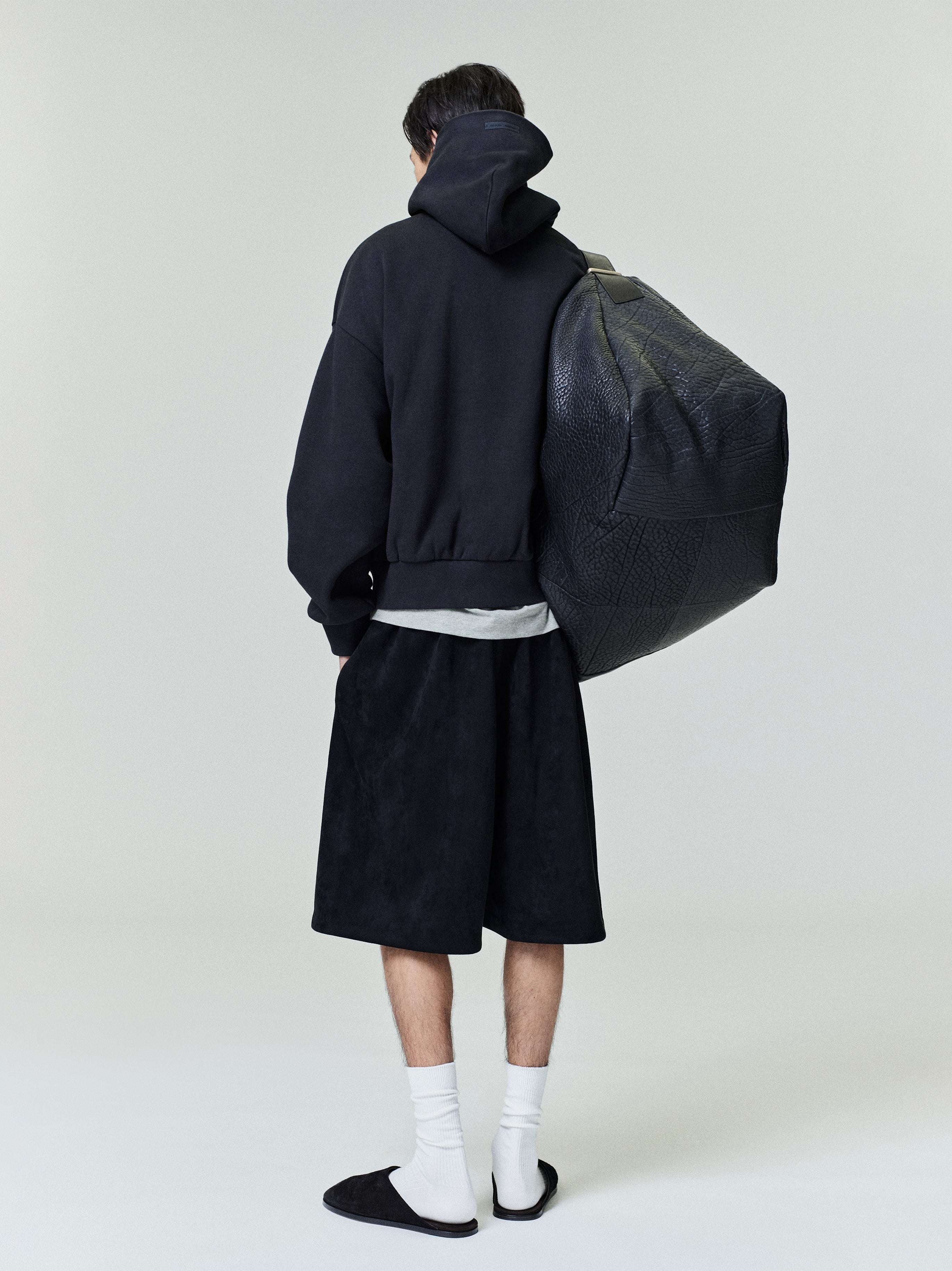 Suede Fleece Relaxed Short