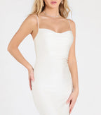 Sleek And Smooth High Slit Midi Dress