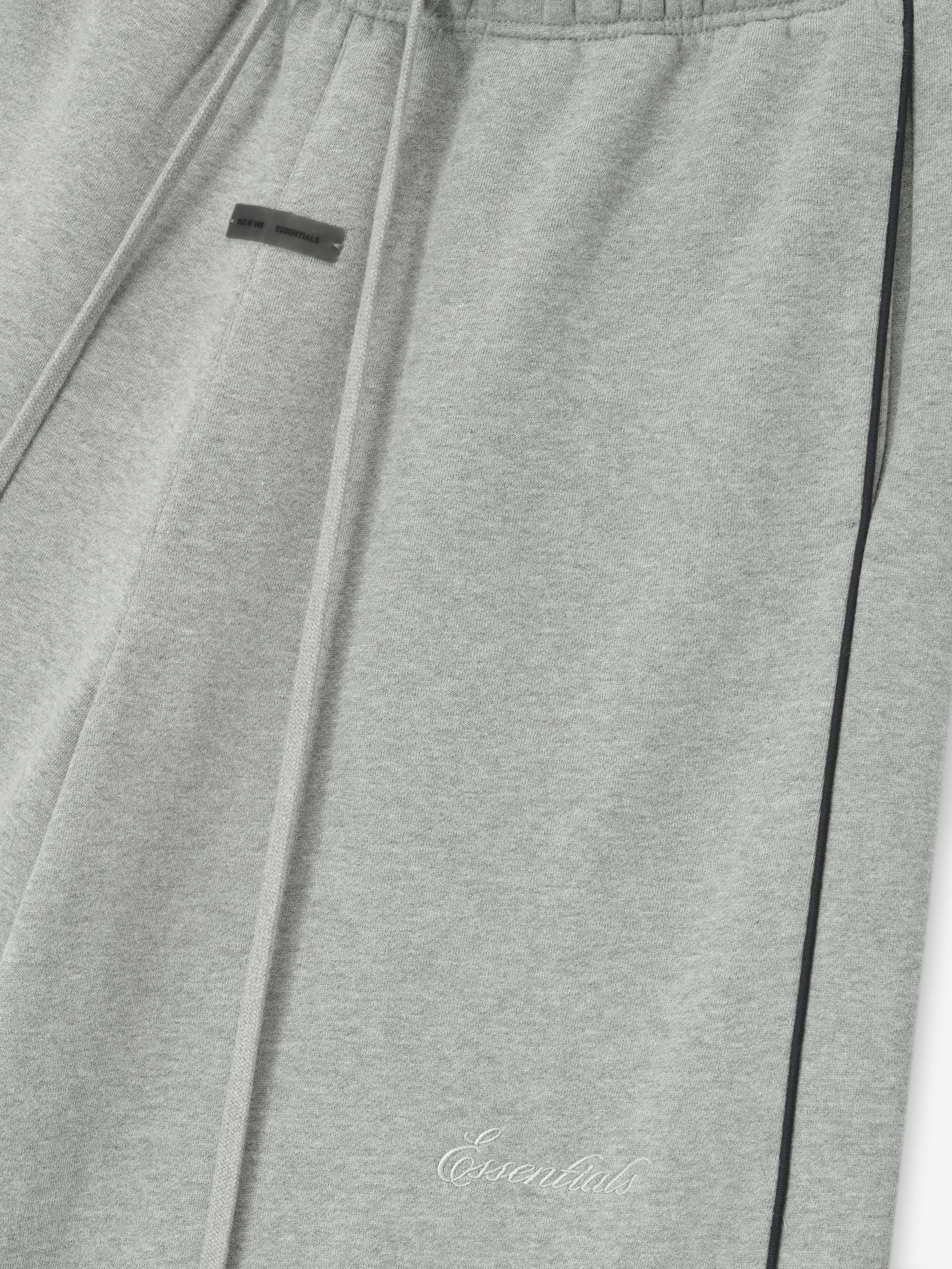 Relaxed Fleece Sweatshort With Piping