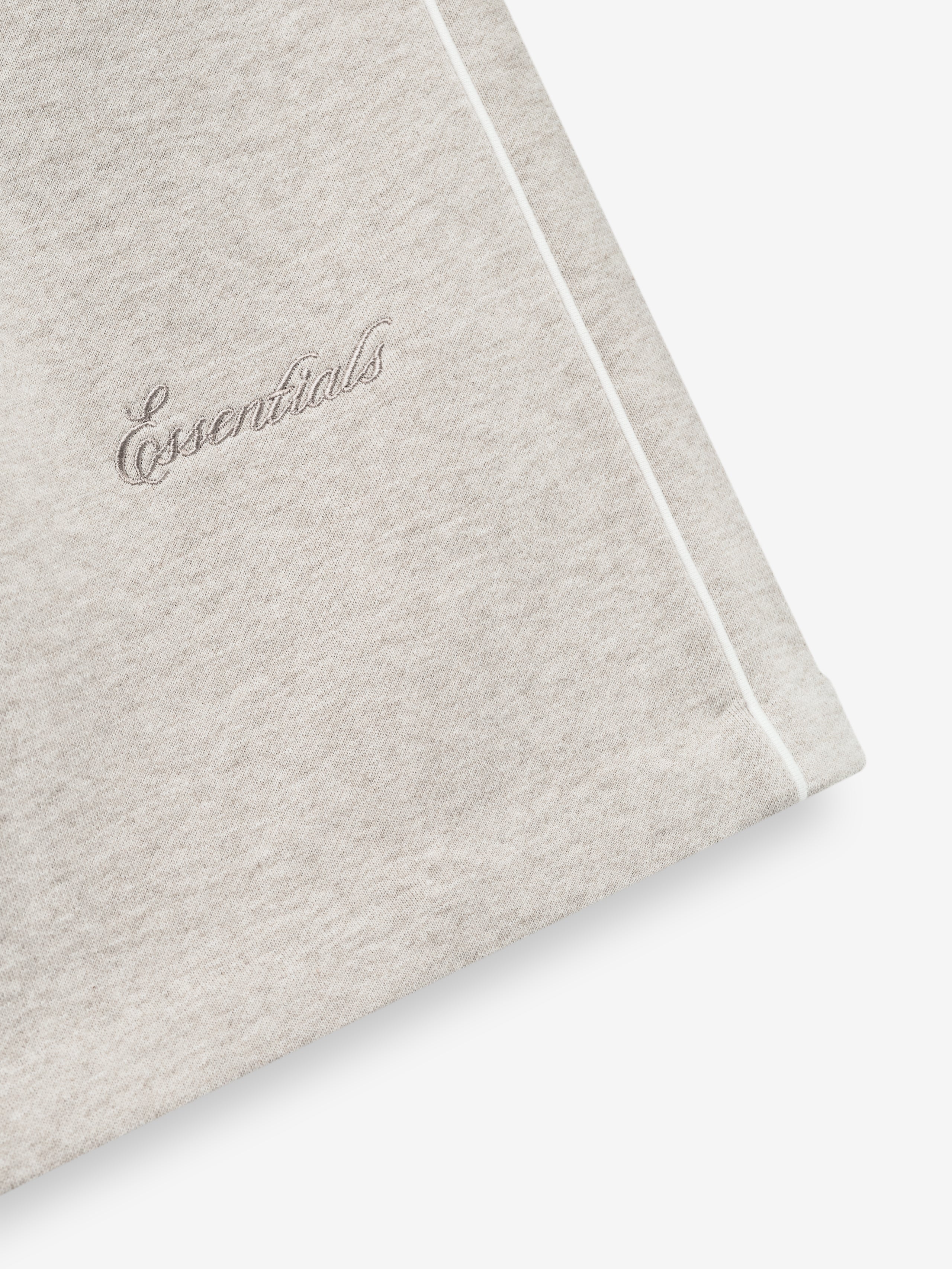 Relaxed Fleece Sweatshort With Piping