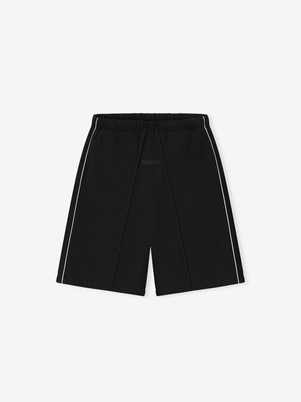 Relaxed Fleece Sweatshort With Piping