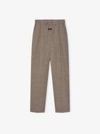 High Twist Wool Drawstring Straight Pant