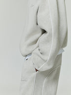 Relaxed Fleece Sweatpant With Piping