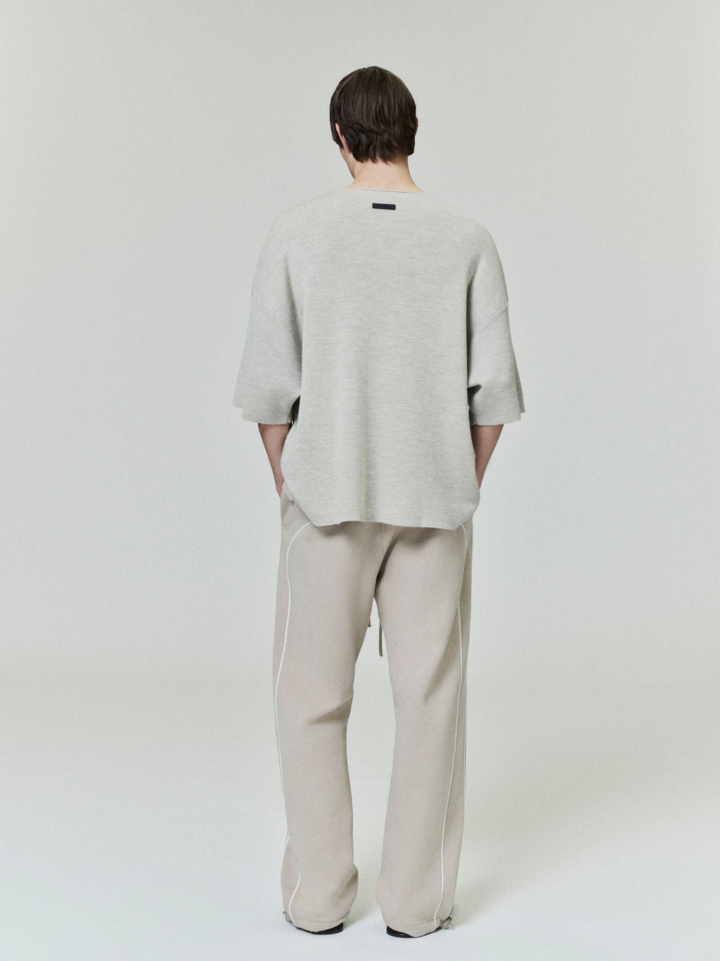 Relaxed Fleece Sweatpant With Piping