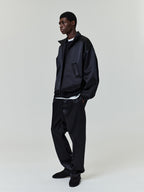 Bonded Satin Relaxed Track Pant