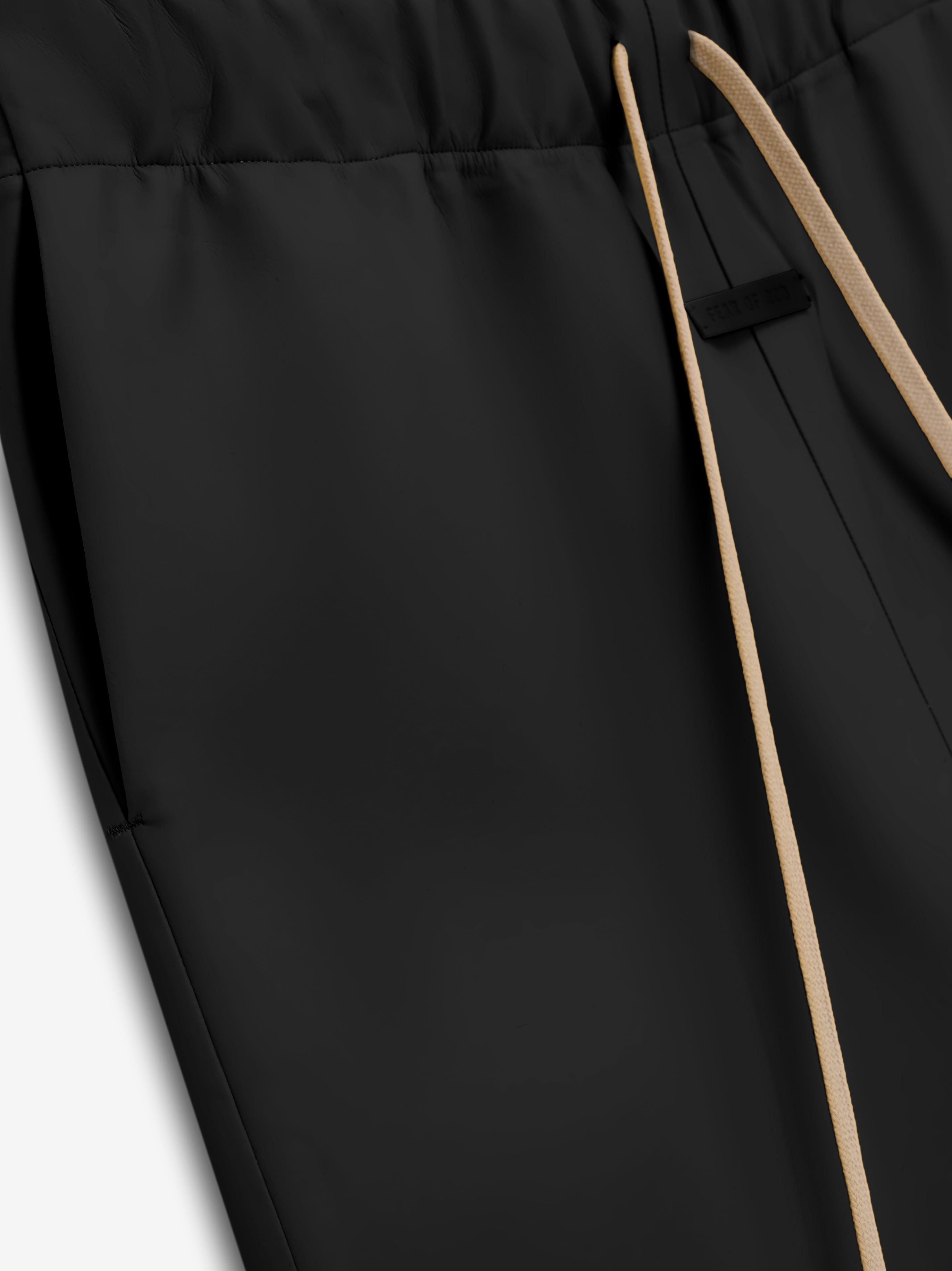 Rubber Knee Pleat Wide Leg Pant