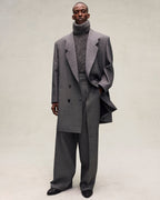 Double Cotton Wool Wide Leg Trousers